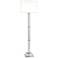 Finnie Polished Nickel and Clear Crystal Floor Lamp