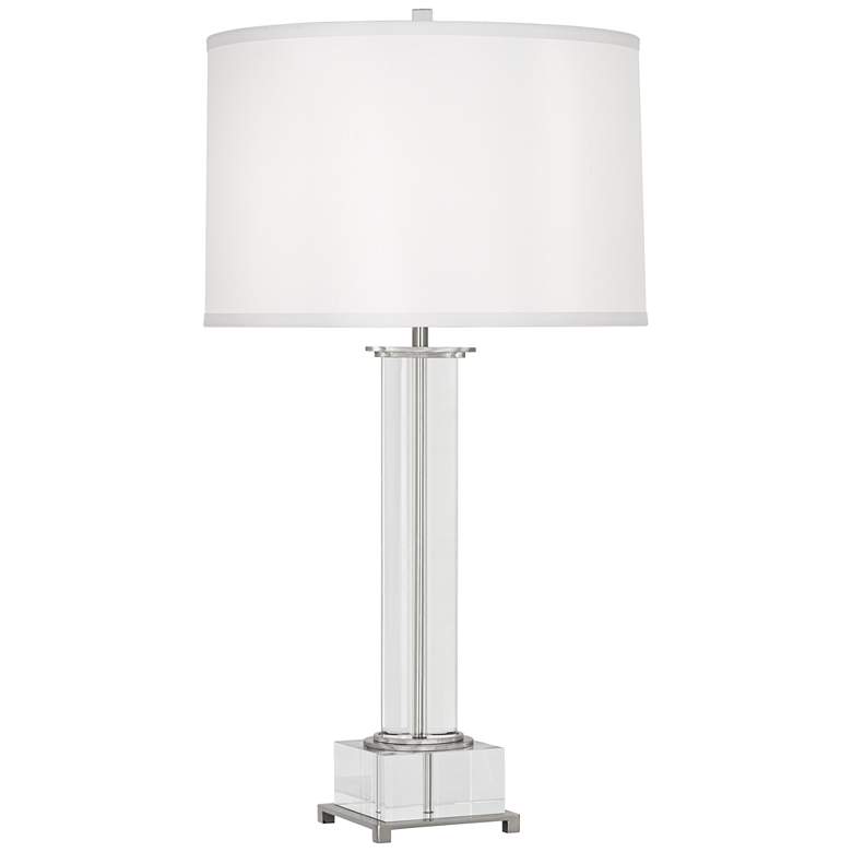 Finnie Polished Nickel and Crystal Table Lamp