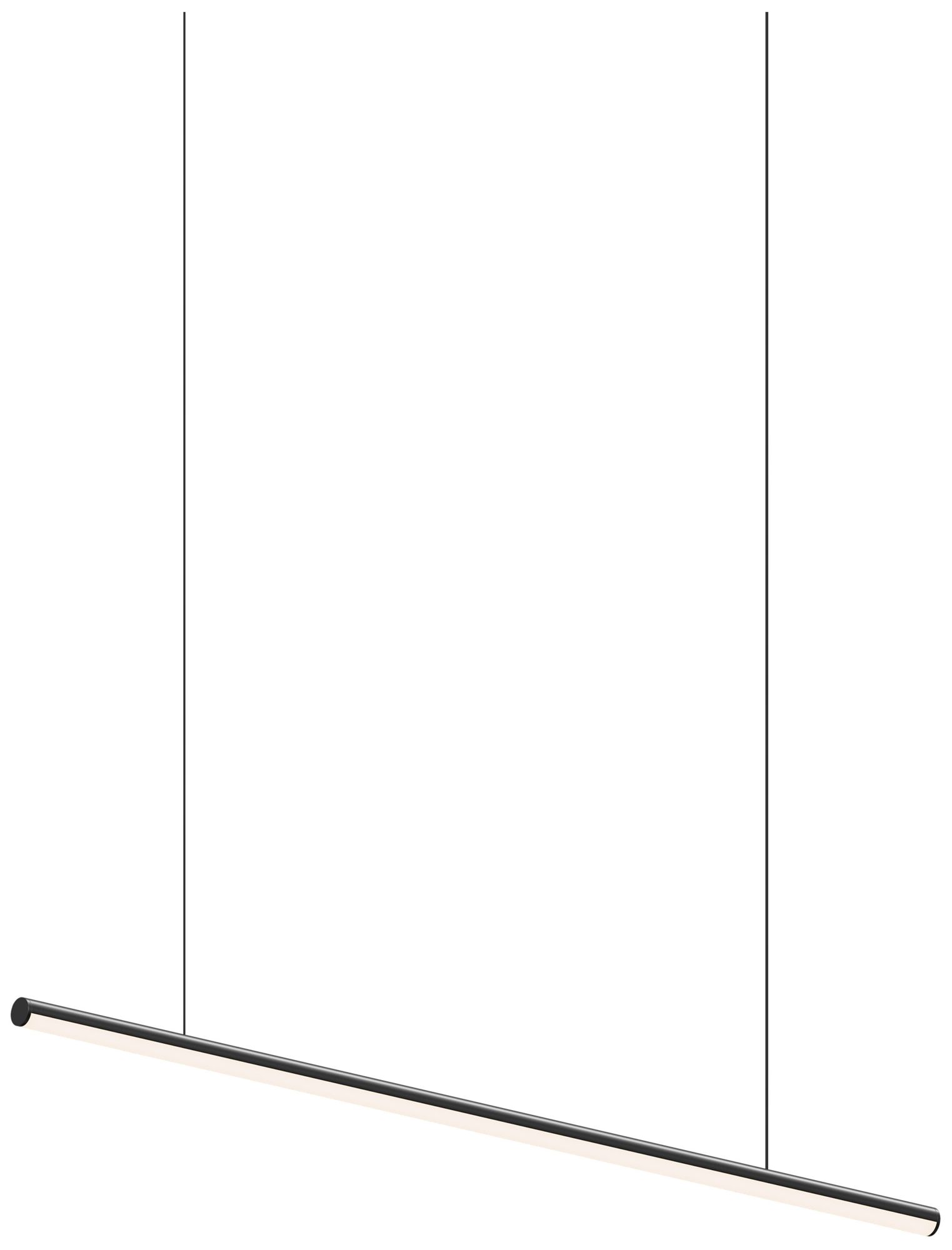 Fino 36" Satin Black 3500K LED Pendant