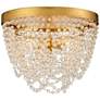 Fiona 13 3/4"W Antique Gold and Glass Beads Ceiling Light