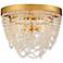 Fiona 13 3/4"W Antique Gold and Glass Beads Ceiling Light