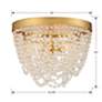 6_Fiona 13 3/4"W Antique Gold and Glass Beads Ceiling Light more views