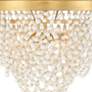 Fiona 13 3/4"W Antique Gold and White Beads Ceiling Light