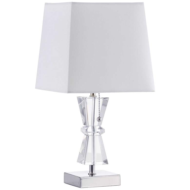 Image 1 Fiona 16 3/4 inch High Clear Crystal Accent Table Lamp