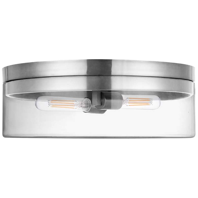 Image 1 Fiona 6" High 2 Light Polished Chrome Flush Mount With Clear Glass