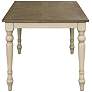 Fiona 72" Wide Brown Distressed White Wood Dining Table in scene