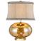Fiona Stone Pattern Gold Glass Table Lamp