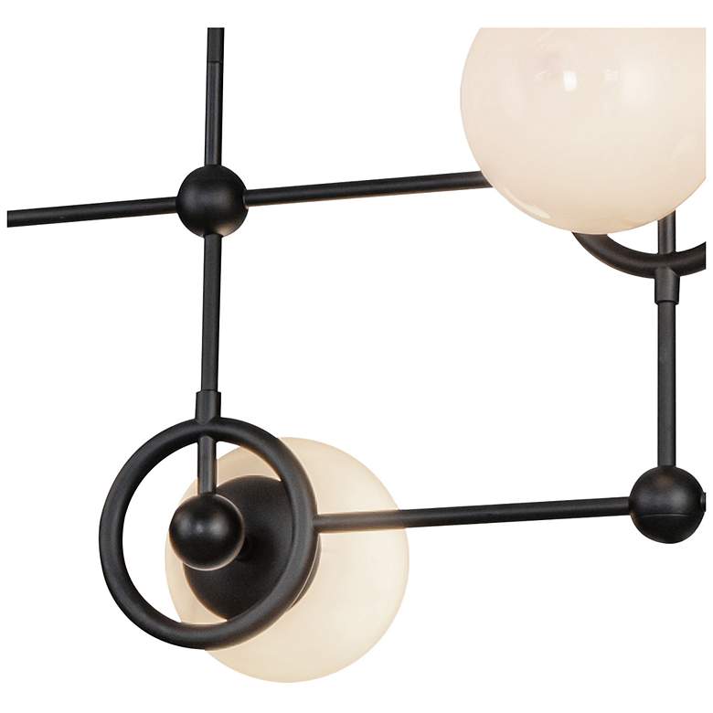 Image 5 Fiore 42" Wide Matte Black 4-Light Linear Chandelier more views