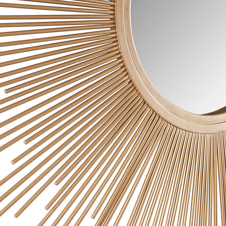 Image 3 Fiore Gold 29 1/2" Sunburst Wall Mirror more views