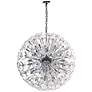 1_Fiori 31 1/2"W Polished Chrome 28-Light LED Globe Pendant