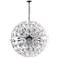 Fiori 31 1/2"W Polished Chrome 28-Light LED Globe Pendant