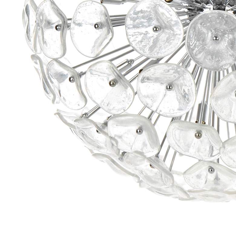 Image 2 Fiori 31 1/2"W Polished Chrome 28-Light LED Globe Pendant more views