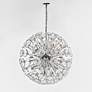 3_Fiori 31 1/2"W Polished Chrome 28-Light LED Globe Pendant more views