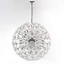4_Fiori 31 1/2"W Polished Chrome 28-Light LED Globe Pendant more views