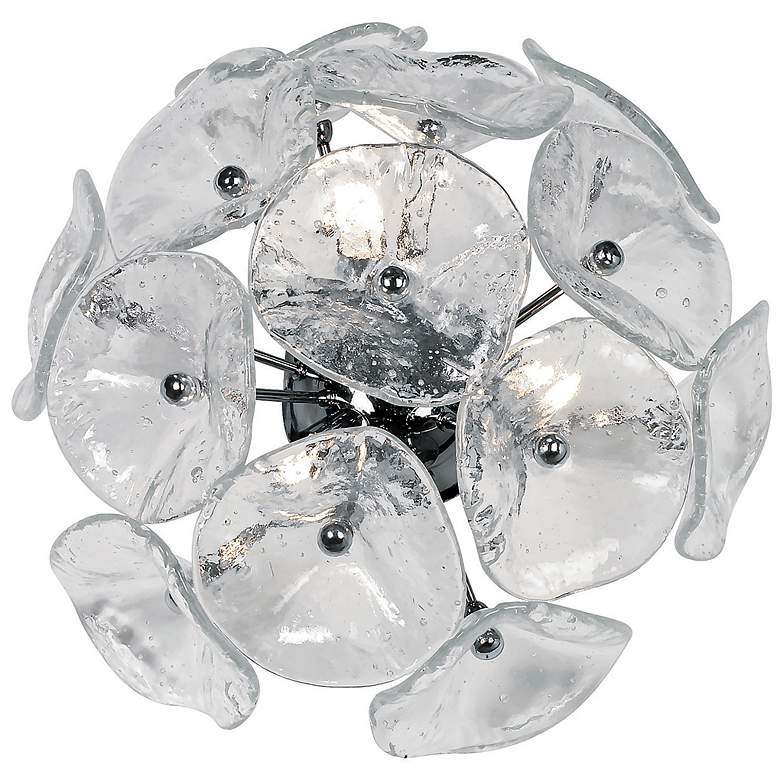 Image 1 Fiori Collection Murano Glass 3-Light Xenon Wall Sconce