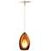 Fire Satin Nickel Amber Glass Tech Lighting MonoRail Pendant