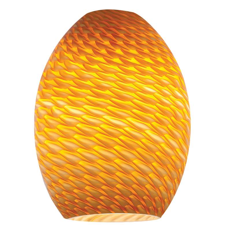 Image 1 FireBird - Brandy Pendant Glass Shade - Amber Firebird Glass Finish