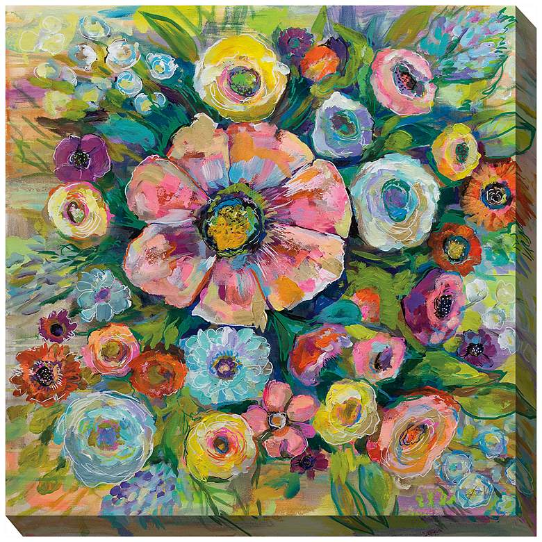Image 2 Firecrackers 24" Square All-Weather Outdoor Canvas Wall Art