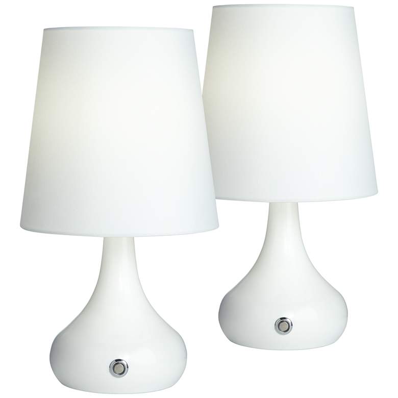 Image 1 Firefly White Battery Powered LED Table Lamps Set of 2