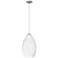Firefrit 4 1/2" Wide White and Nickel Freejack Mini Pendant