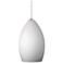 Firefrost 4 1/2"W White Glass Nickel Freejack Mini Pendant