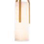 Firenze 22" High Brass and Alabaster Glass LED Modern Pendant Light