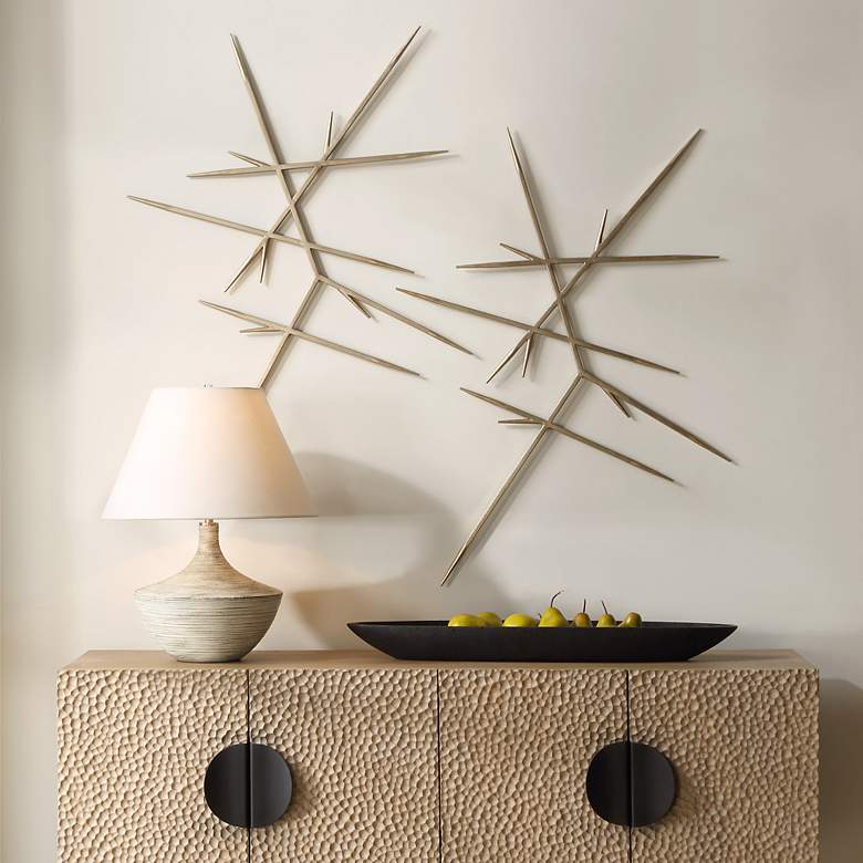 Image 1 Fireworks 30.25" 2-Piece Metal Wall Decor
