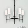 Thumbnail1 of First Avenue 26" Wide Coal 5-Light Chandelier
