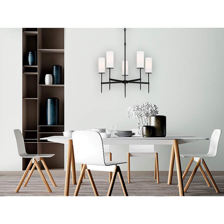 Image 7 First Avenue 26" Wide Coal 5-Light Chandelier more views