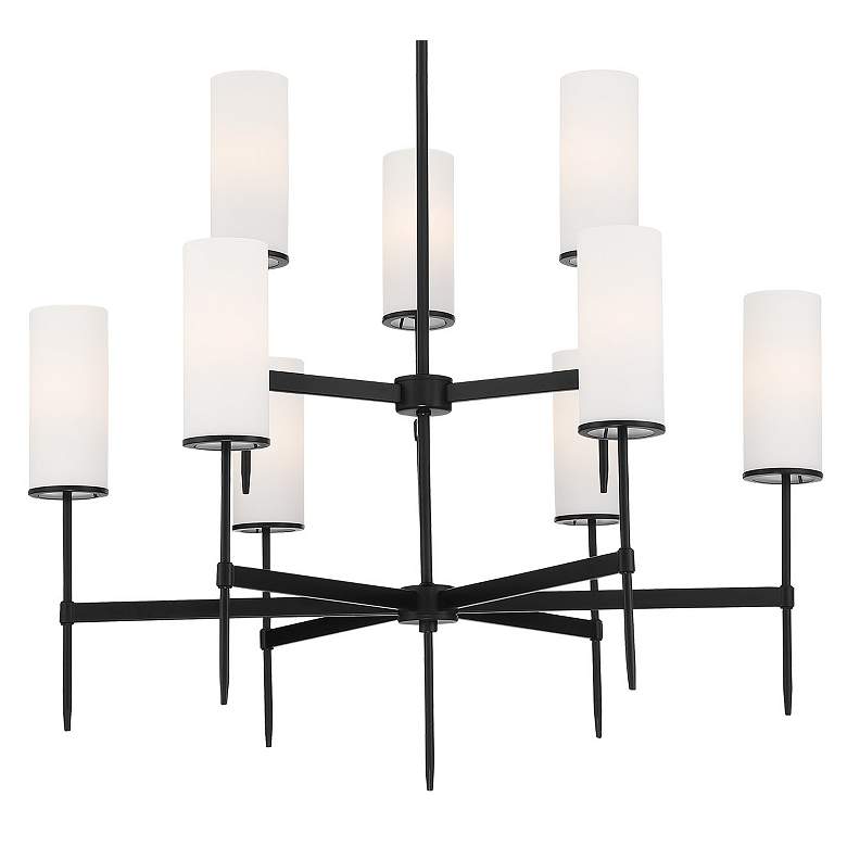 Image 2 First Avenue 9 Light Black Chandelier more views