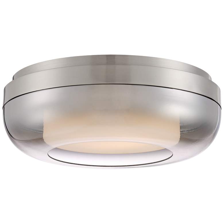 First Encounter 15&quot; Wide Brushed Nickel LED Ceiling Light