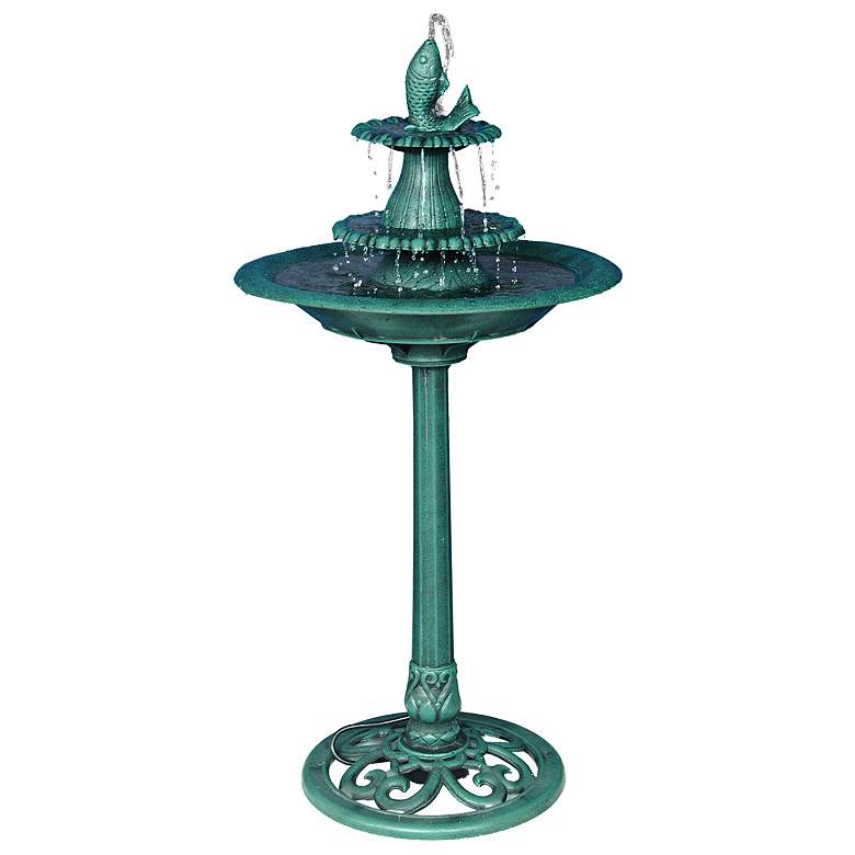 Image 1 Fish Birdbath Fountain