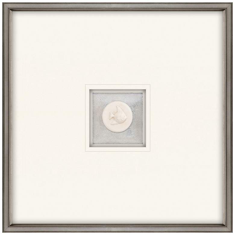 Image 1 Fish Intaglio 22" Square Framed Wall Art