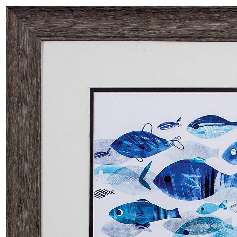 Image 2 Fish Parade 16 inch High 2-Piece Framed Wall Art more views