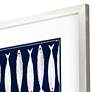 Fish Pattern I 39" Square Giclee Framed Wall Art