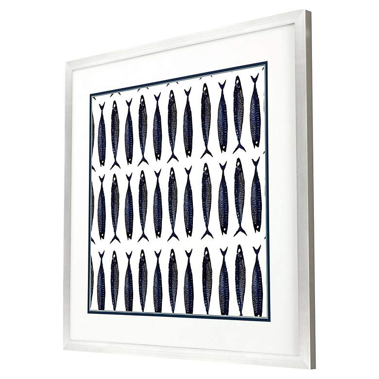 Image 5 Fish Pattern II 39" Square Giclee Framed Wall Art more views
