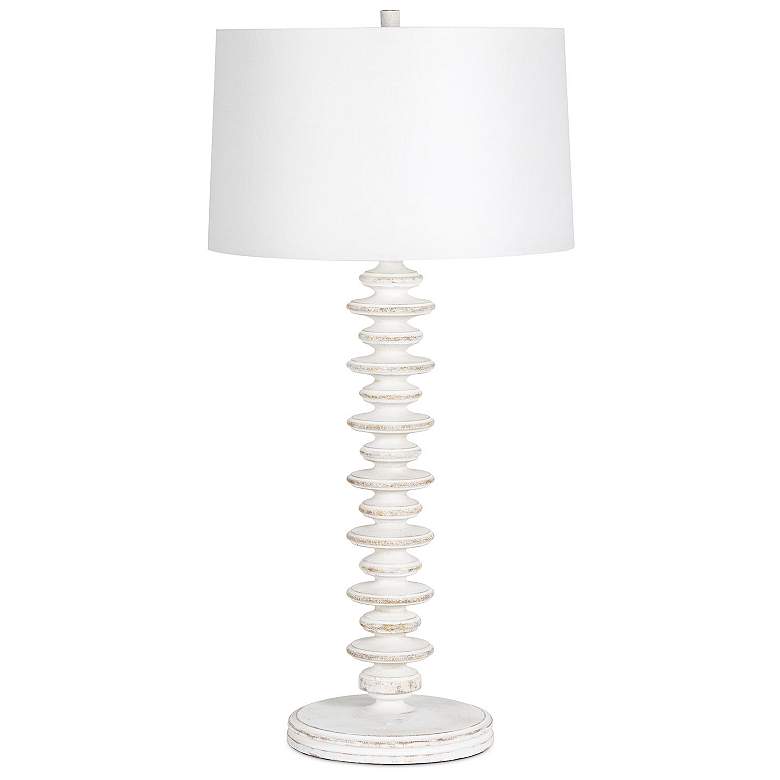 Image 1 Fishbone Buffet Lamp (White Wash)