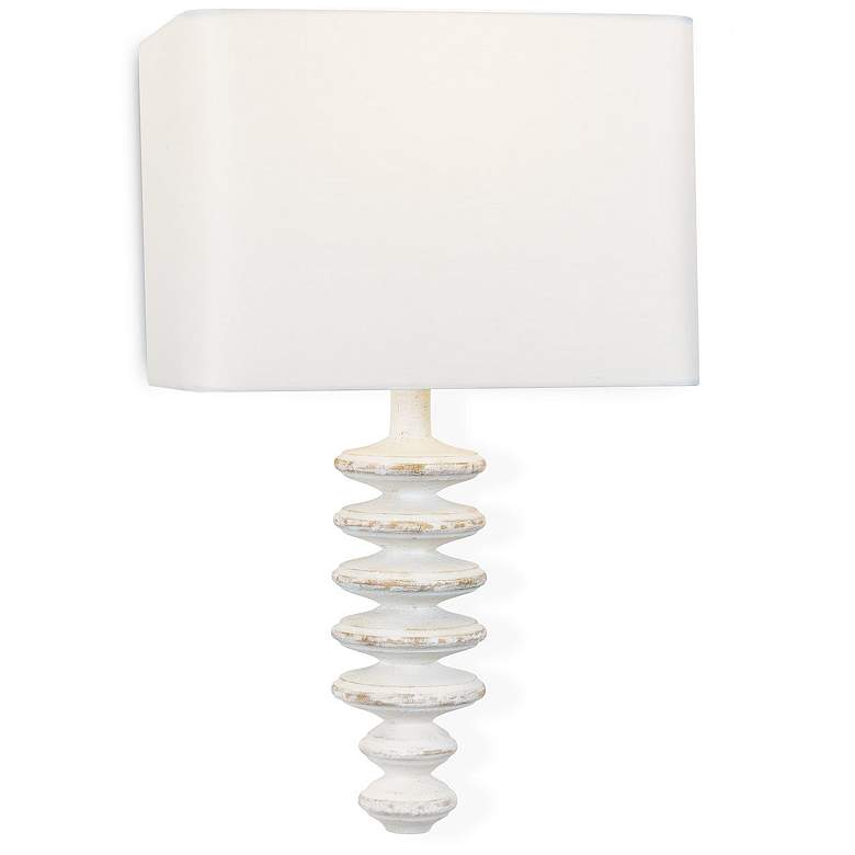 Image 2 Fishbone Sconce (White) more views