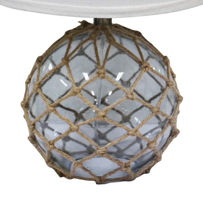Image 3 Fisherman Friend 19 1/2 inchH Smoke Netted Accent Table Lamp more views