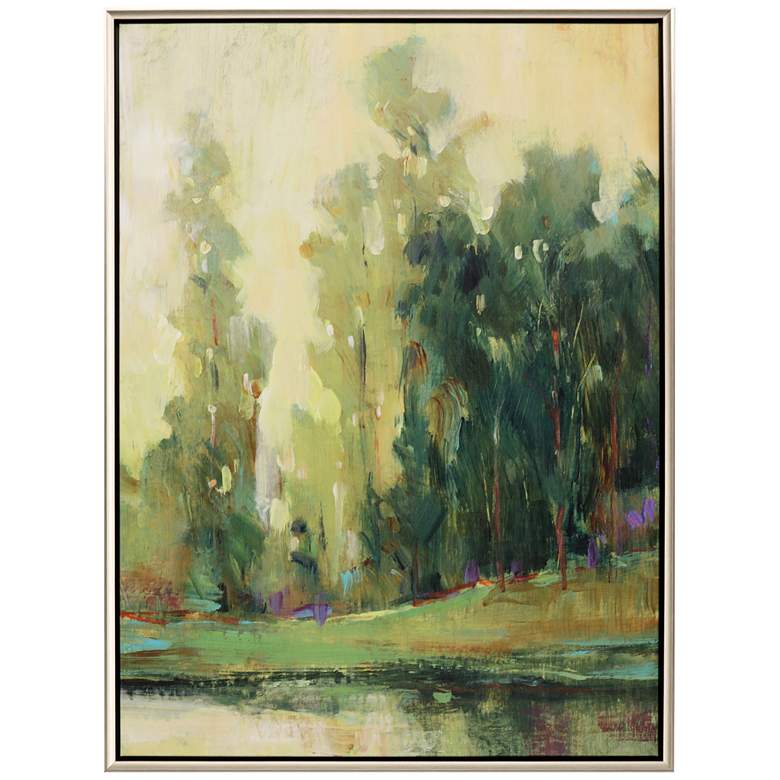 Image 1 Fishing Spot I 52" High Giclee Framed Canvas Wall Art