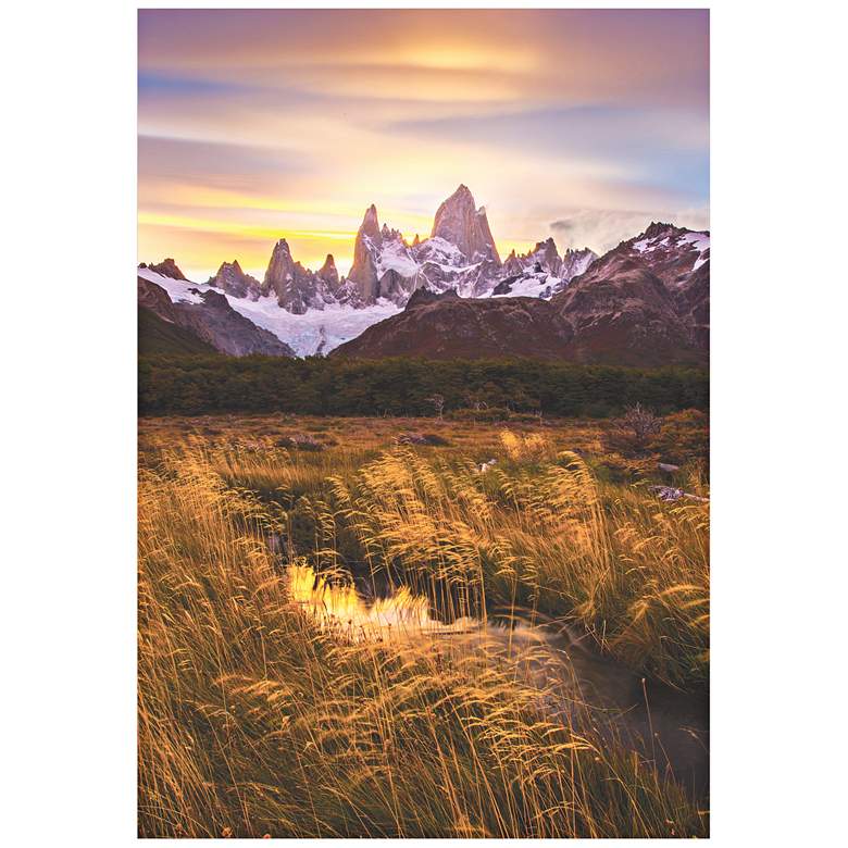 Image 1 Fitz Roy at Golden Hour 32 inch High Giclee Metal Wall Art
