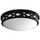 Fitzgerald 14"W Bronze Diamond LED Ceiling Light