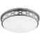 Fitzgerald 14"W Brushed Nickel Diamond LED Ceiling Light