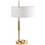Fitzgerald 26.5" High Aged Brass Table Lamp