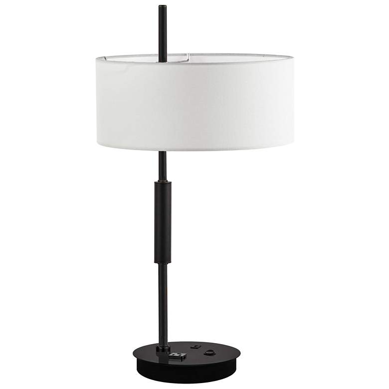 Image 1 Fitzgerald 26.5 inch High Matte Black Table Lamp