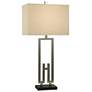 2_Fitzgerald Brushed Nickel and Black Table Lamp
