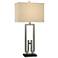 Fitzgerald Brushed Nickel and Black Table Lamp