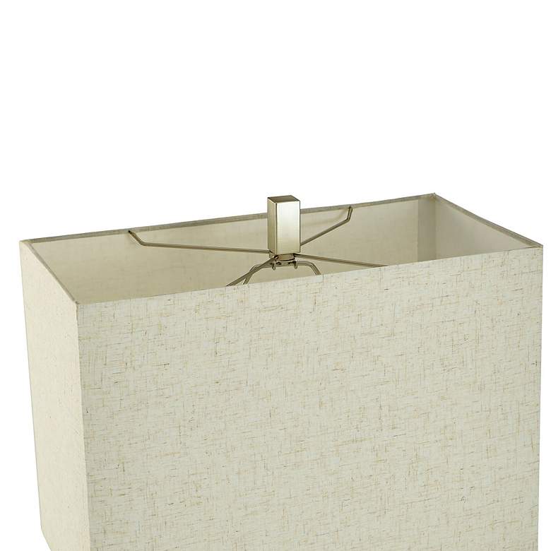 Image 4 Fitzgerald Brushed Nickel and Black Table Lamp more views