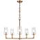 Fitzroy 28" Wide 5-Light Chandelier - Lacquered Brass