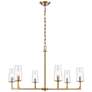 Fitzroy 34" Wide 6-Light Chandelier - Lacquered Brass